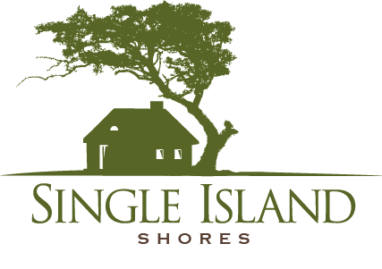 Vertical Stacked Single Island Shores logo
