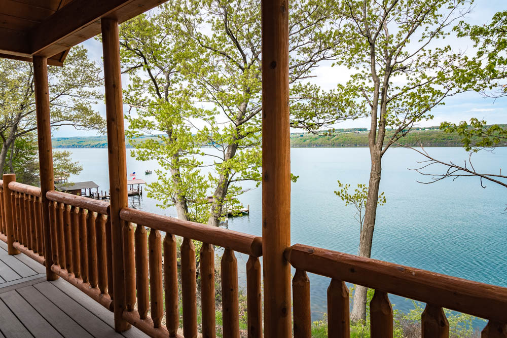 Lakefront Cottage deck view 2