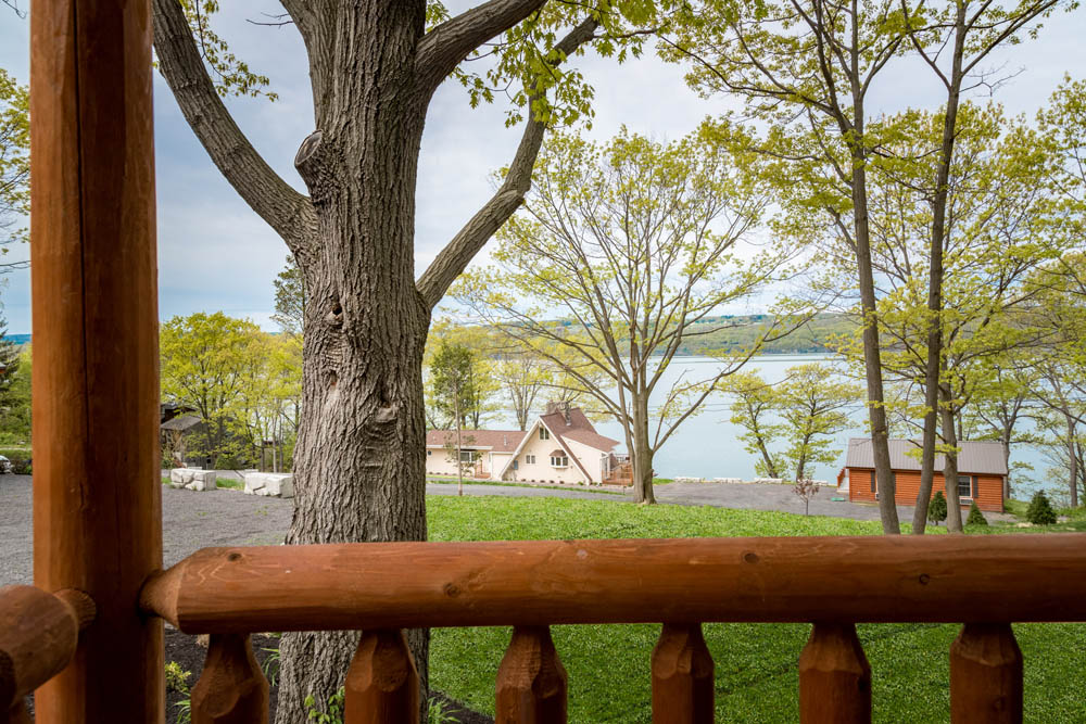 Lakeside Cottage deck view